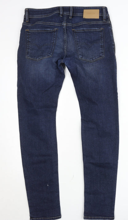 Diesel Men’s Blue Sleenker Slim Skinny Jeans Size W30 L34