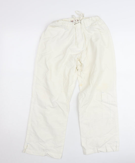 Picken Girls Ivory XL Cargo Skiing Trousers Elastic Waist Winter Pants