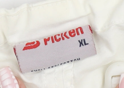 Picken Girls Ivory XL Cargo Skiing Trousers Elastic Waist Winter Pants