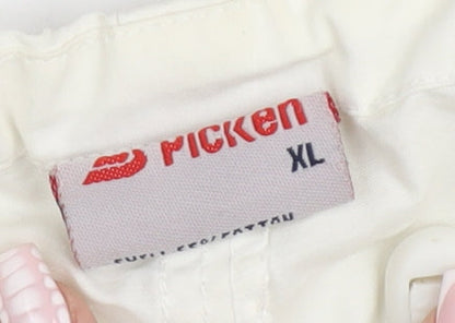 Picken Girls Ivory XL Cargo Skiing Trousers Elastic Waist Winter Pants