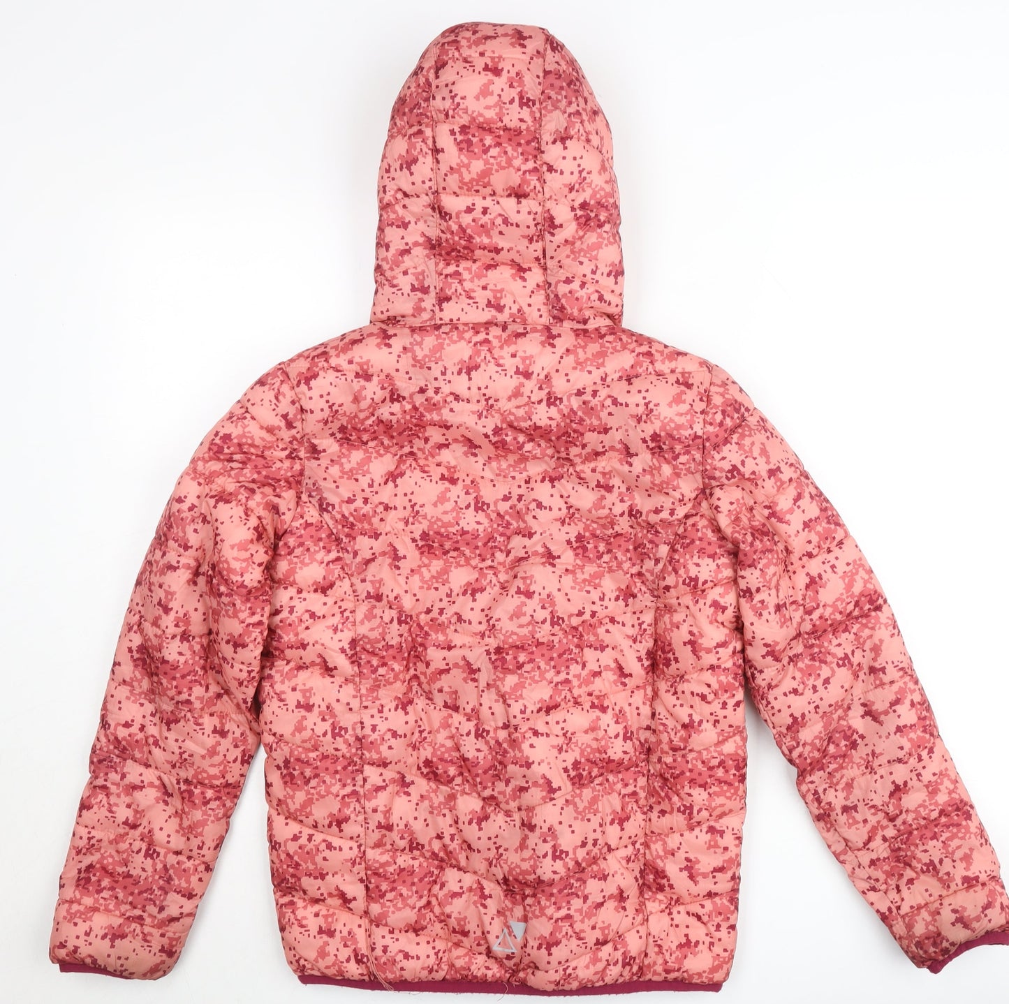 Deeperts Girls Pink Hooded Puffer Jacket 12-13 Years Winter Coat