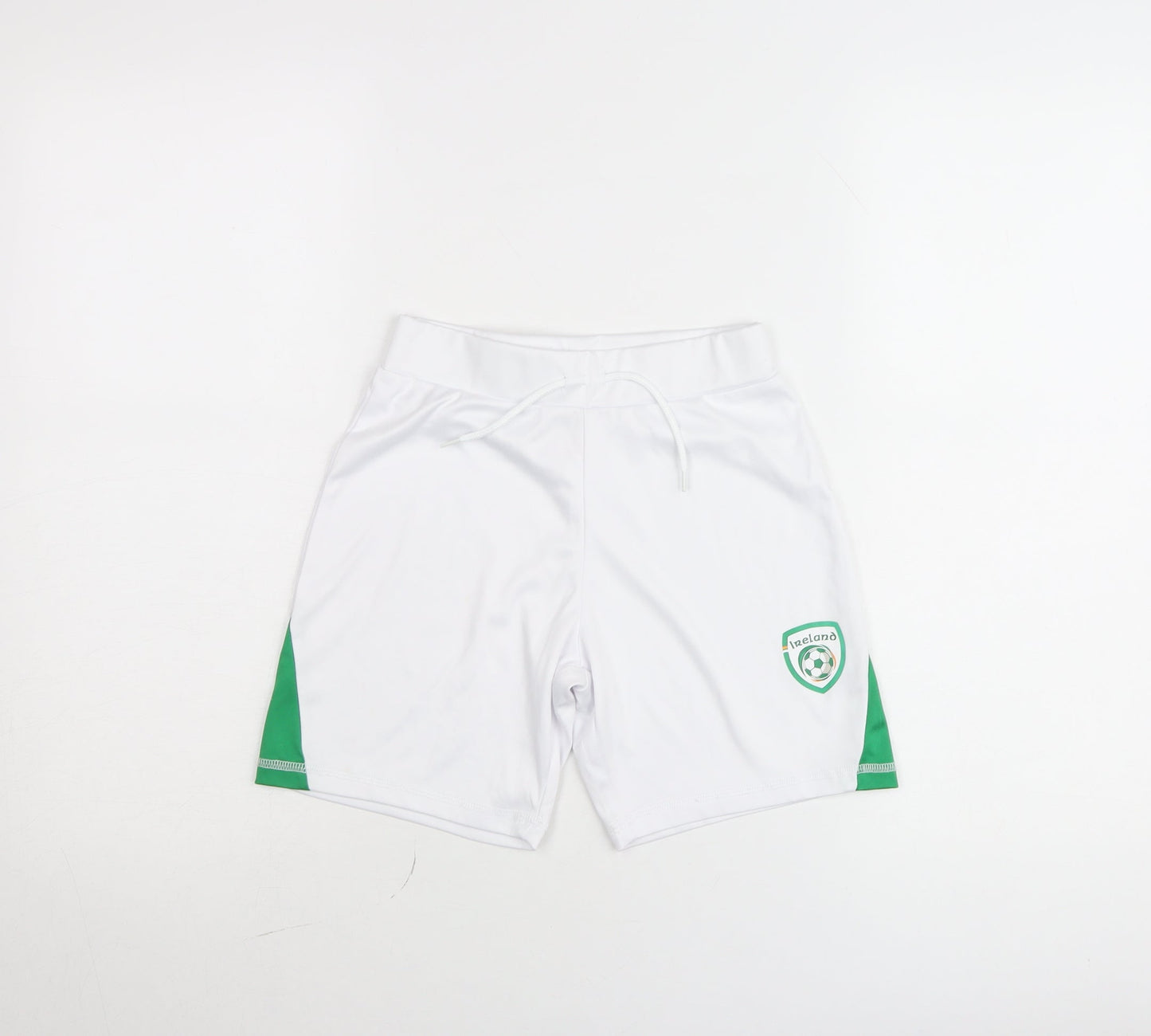 Dunnes Stores Boys White Football Shorts 8-9 Years Athletic Lightweight