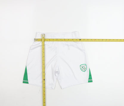 Dunnes Stores Boys White Football Shorts 8-9 Years Athletic Lightweight