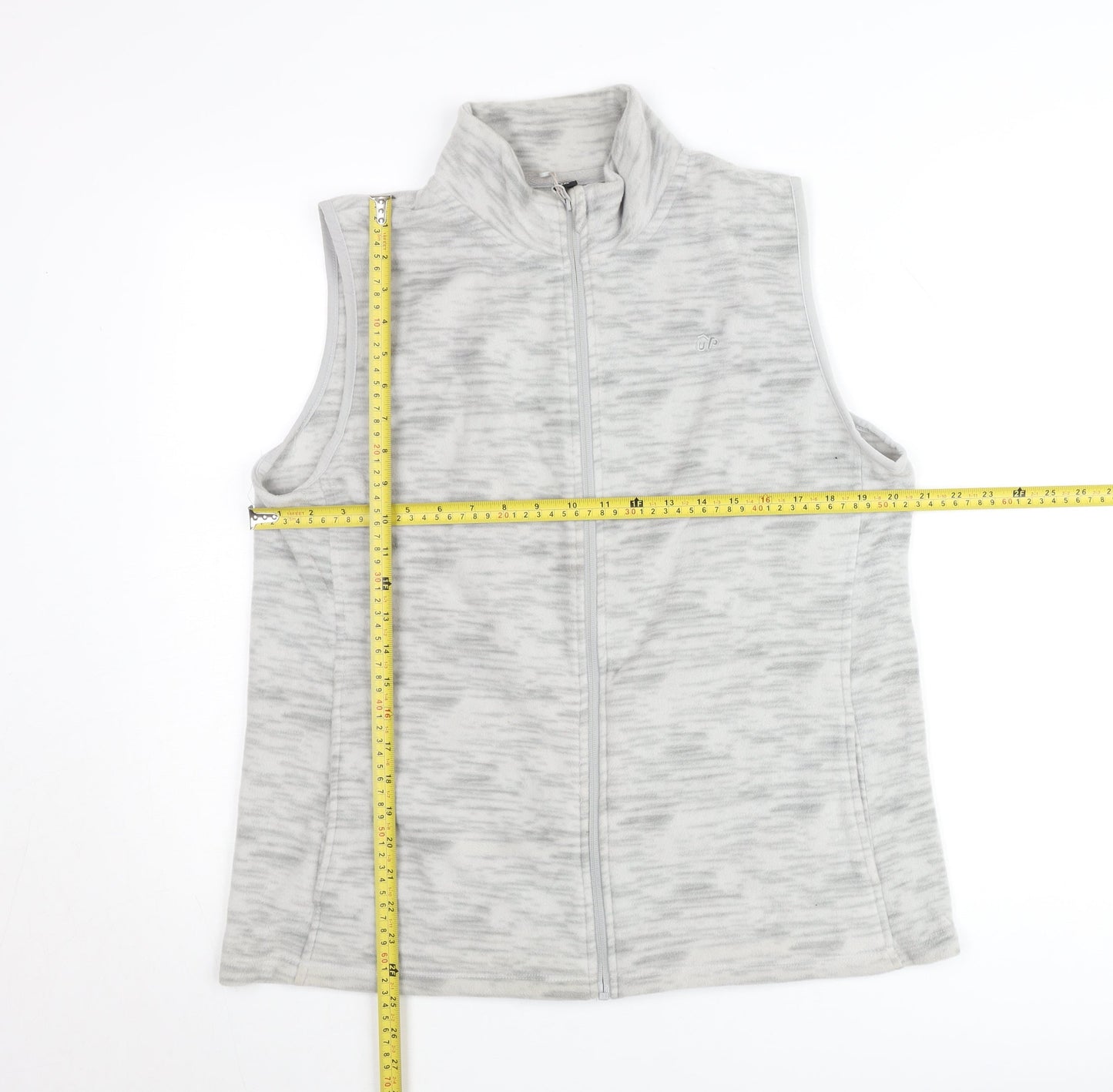 Outdoor Products Women’s Grey Fleece Waistcoat 2XL Full Zip Lightweight