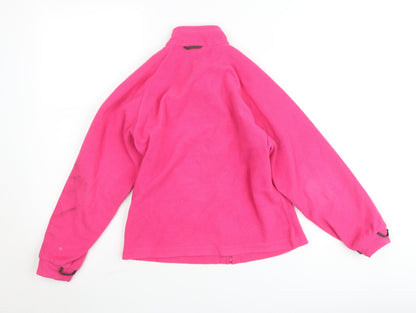 Quechua Girls Pink Fleece Zip Jacket - Size 10 Years - Lightweight Hiking Top