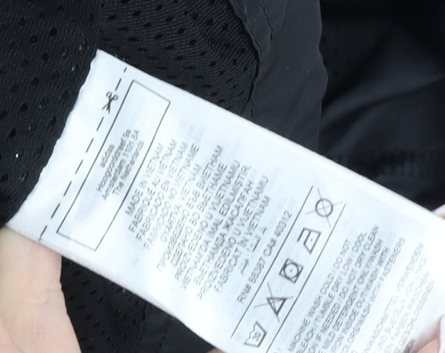 Adidas Men's Black Hooded Windbreaker Jacket M Sports Casual