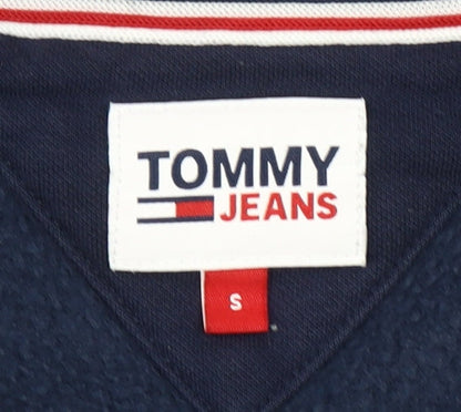 Tommy Jeans Men's Blue Full Zip Hoodie Size S Classic Logo