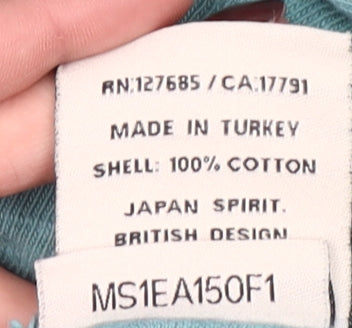 Superdry Men's Blue Graphic Print Cotton Short Sleeve T-Shirt Size M