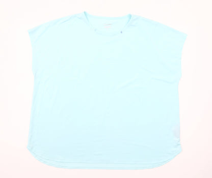 Dunnes Stores Women's Blue XL Basic Sleeveless Sports T-Shirt