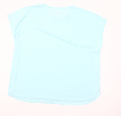 Dunnes Stores Women's Blue XL Basic Sleeveless Sports T-Shirt