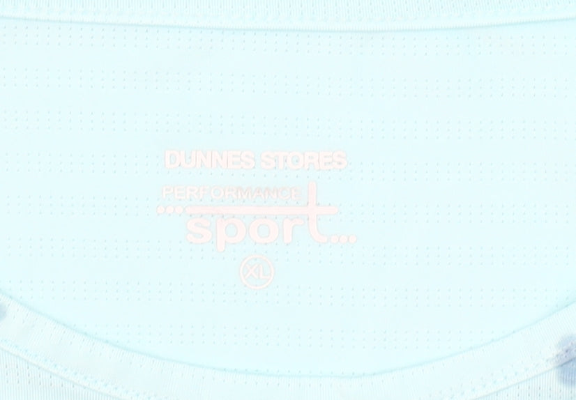 Dunnes Stores Women's Blue XL Basic Sleeveless Sports T-Shirt