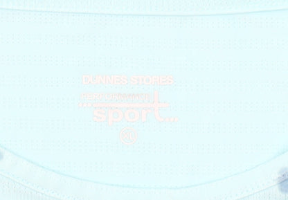 Dunnes Stores Women's Blue XL Basic Sleeveless Sports T-Shirt
