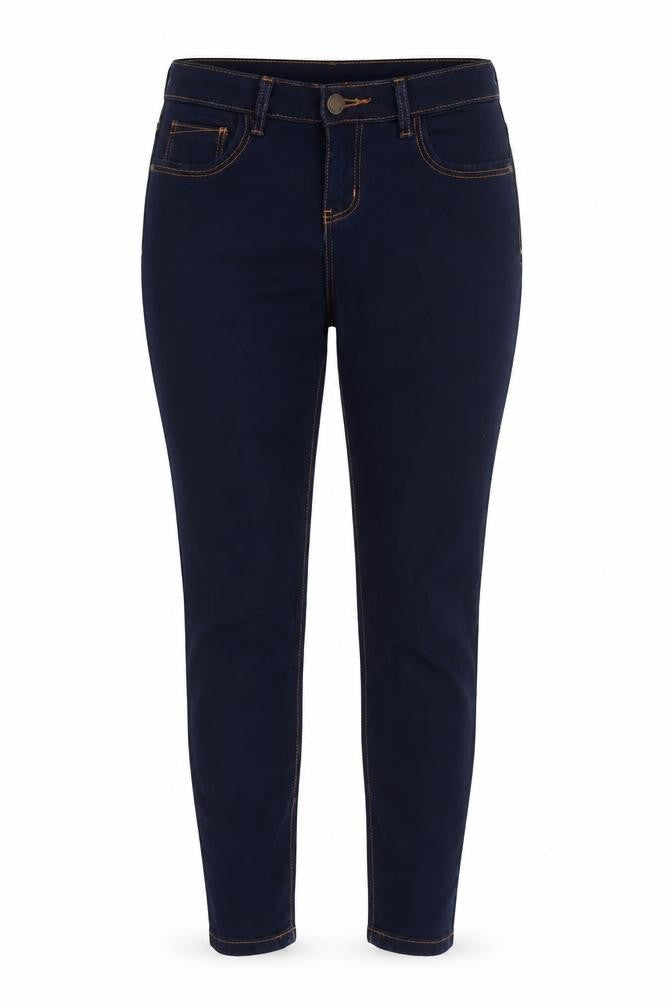 Front view of Denim Co. Women's Blue Skinny Stretch Jeans, size 8