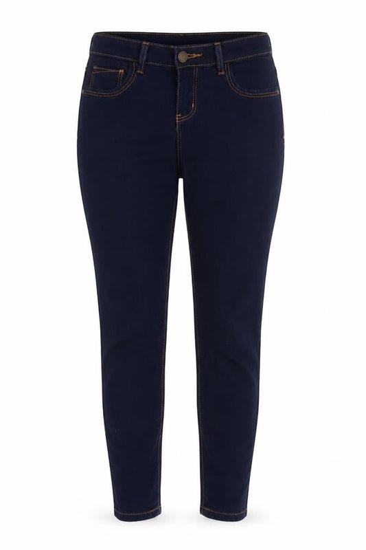 Front view of Denim Co. Women's Blue Skinny Stretch Jeans, size 8
