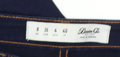 Denim Co. Women's Blue Skinny Stretch Jeans Size 8