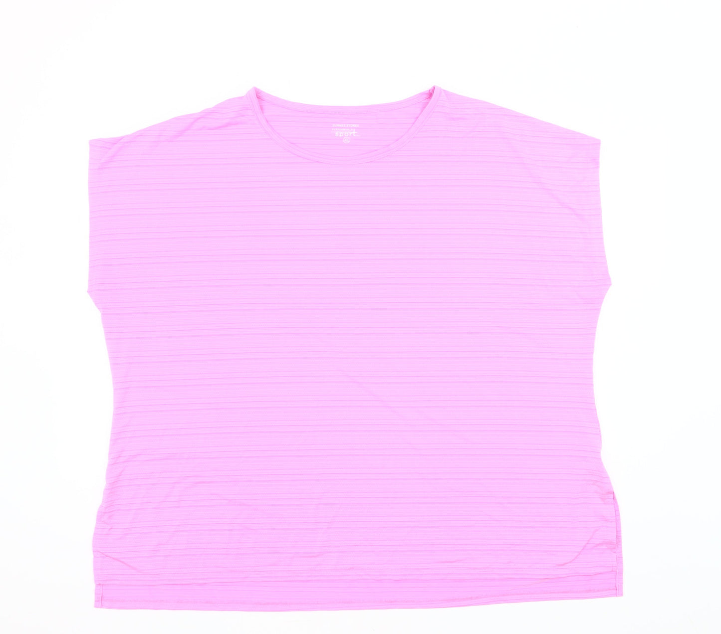 Dunnes Stores Womens Pink 2XL Performance Sport T-Shirt