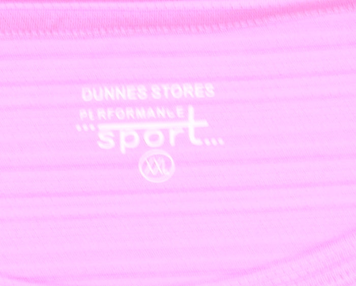 Dunnes Stores Womens Pink 2XL Performance Sport T-Shirt