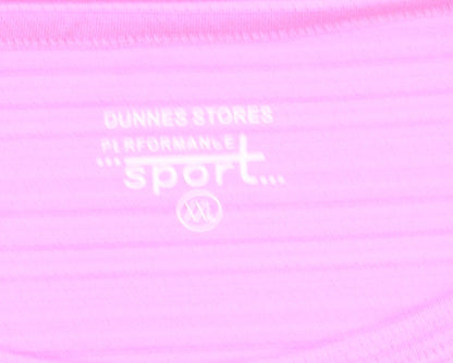Dunnes Stores Womens Pink 2XL Performance Sport T-Shirt