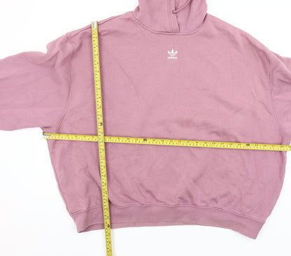 Adidas Women’s Pink Pullover Hoodie XL Cotton Blend Casual