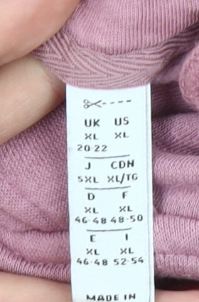 Adidas Women’s Pink Pullover Hoodie XL Cotton Blend Casual