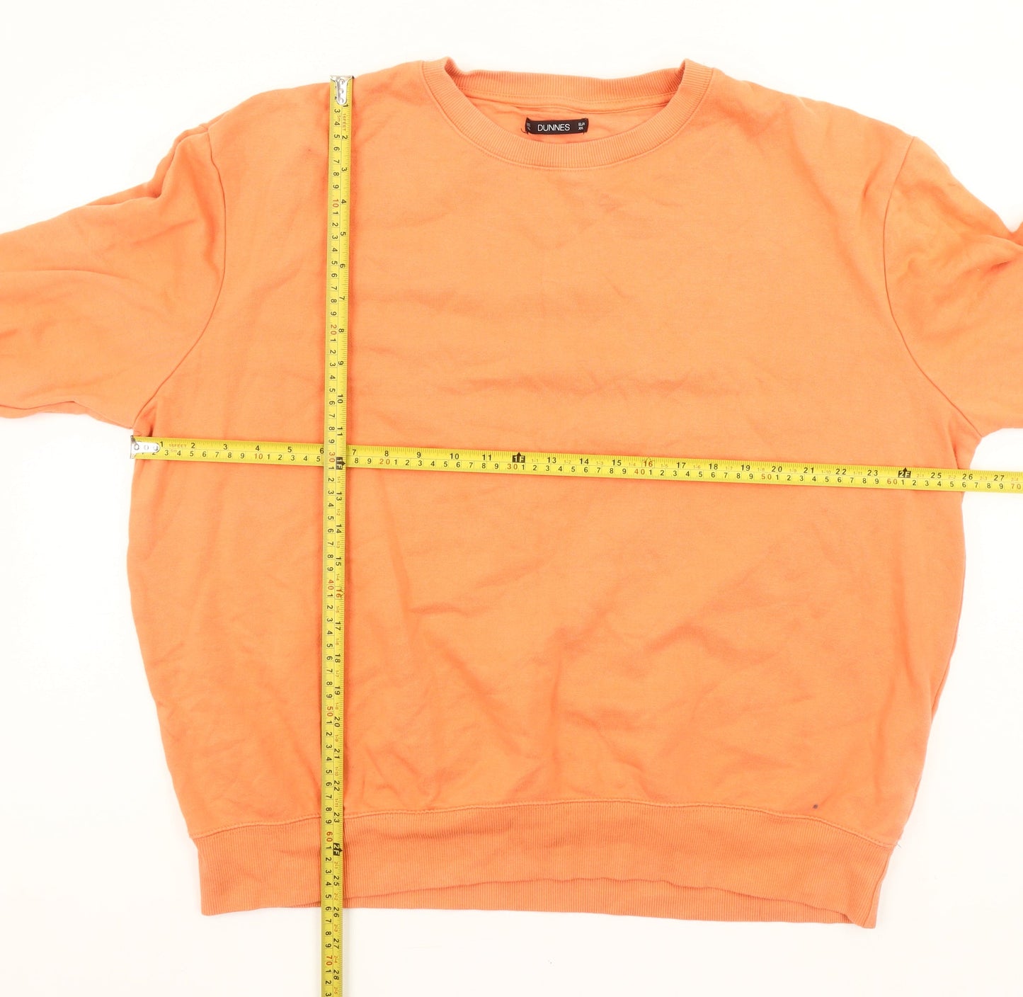 Dunnes Women Orange XXL Sweatshirt Crew Neck Long Sleeve Casual Top