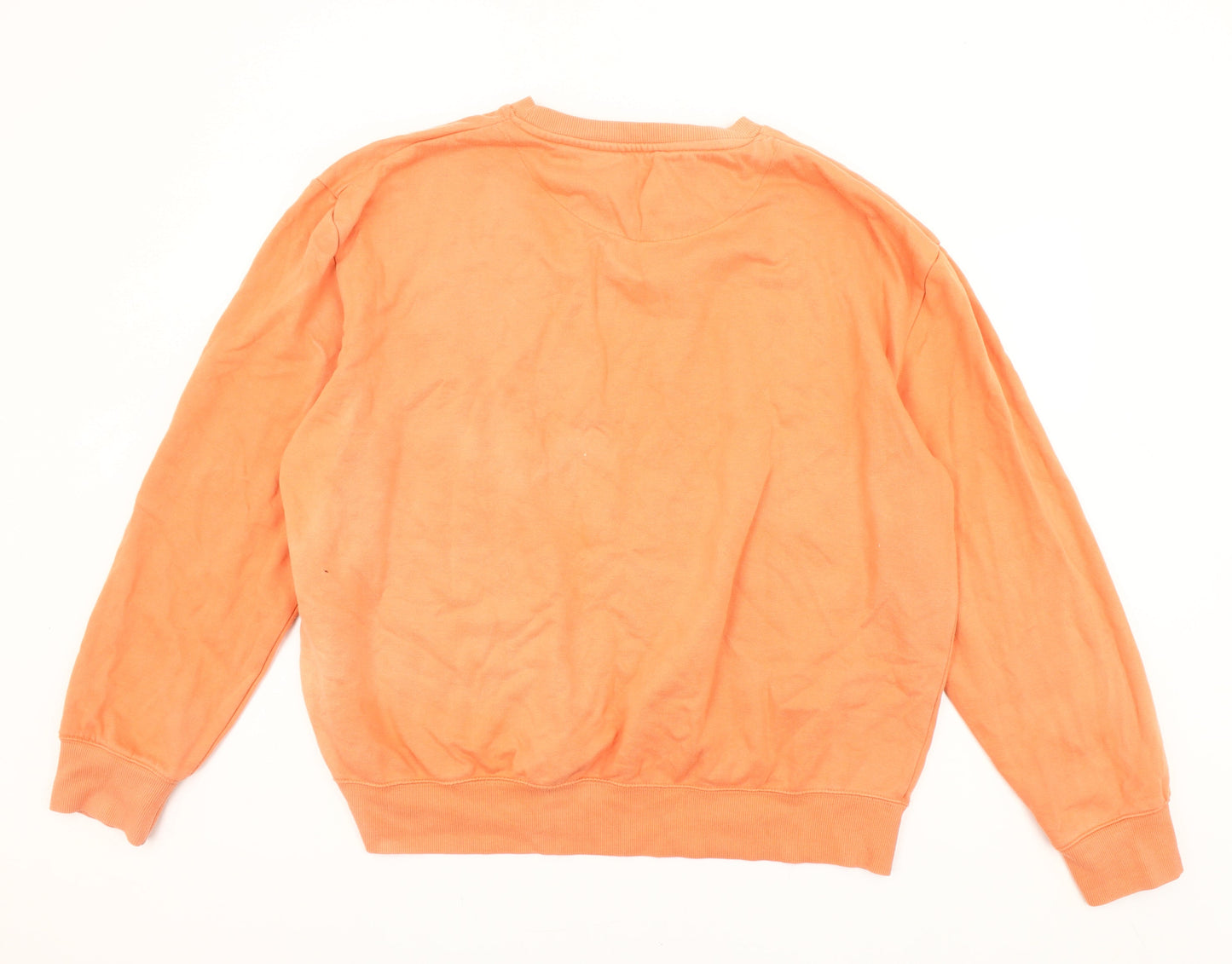 Dunnes Women Orange XXL Sweatshirt Crew Neck Long Sleeve Casual Top