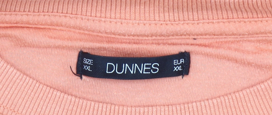 Dunnes Women Orange XXL Sweatshirt Crew Neck Long Sleeve Casual Top