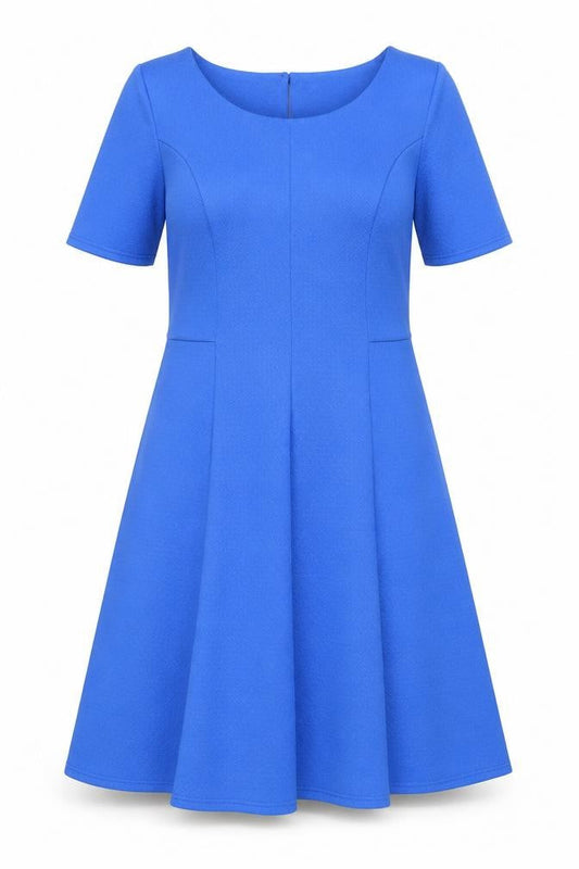 BHS Women’s Blue Fit & Flare Knee Length Dress Size 16