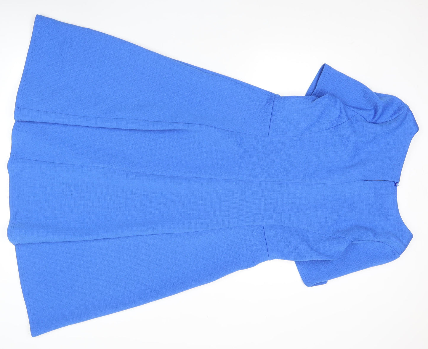BHS Women’s Blue Fit & Flare Knee Length Dress Size 16