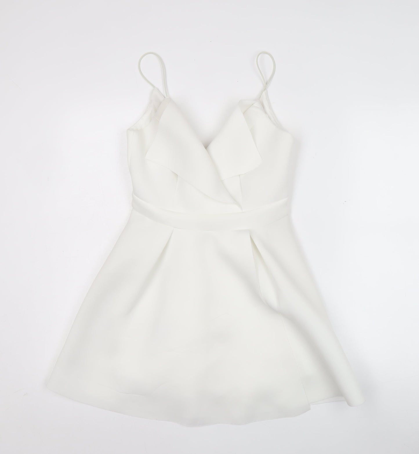 ASOS Women’s White Fit & Flare Sleeveless Short Dress UK 8