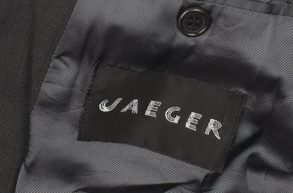 Jaeger Men's Grey Wool Blazer Jacket 42R Classic Fit Formal