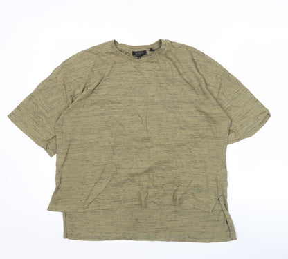 Ted Baker Women’s Green Relaxed Cotton Blend Short Sleeve T-Shirt Size 10