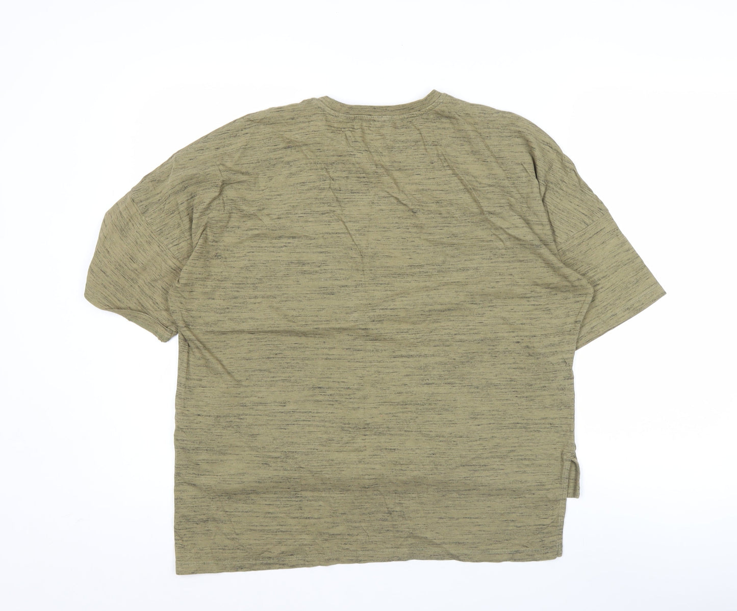 Ted Baker Women’s Green Relaxed Cotton Blend Short Sleeve T-Shirt Size 10