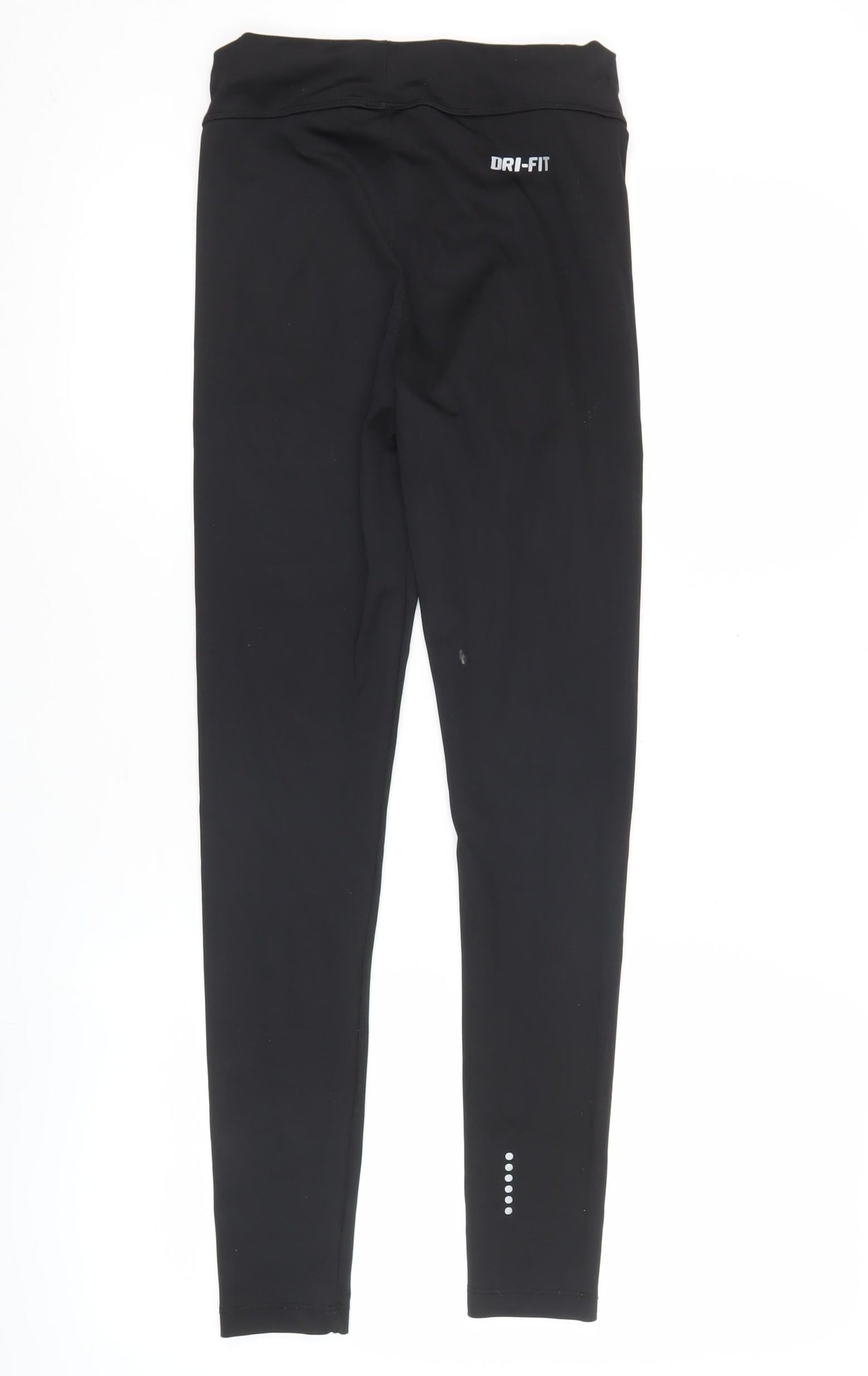 Nike Womens Black Dri-FIT Leggings S Slim Fit Running Trousers