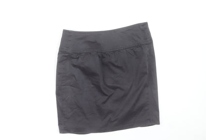 Tiddy Women's Black Wrap Short Skirt Size M Cotton Stretch