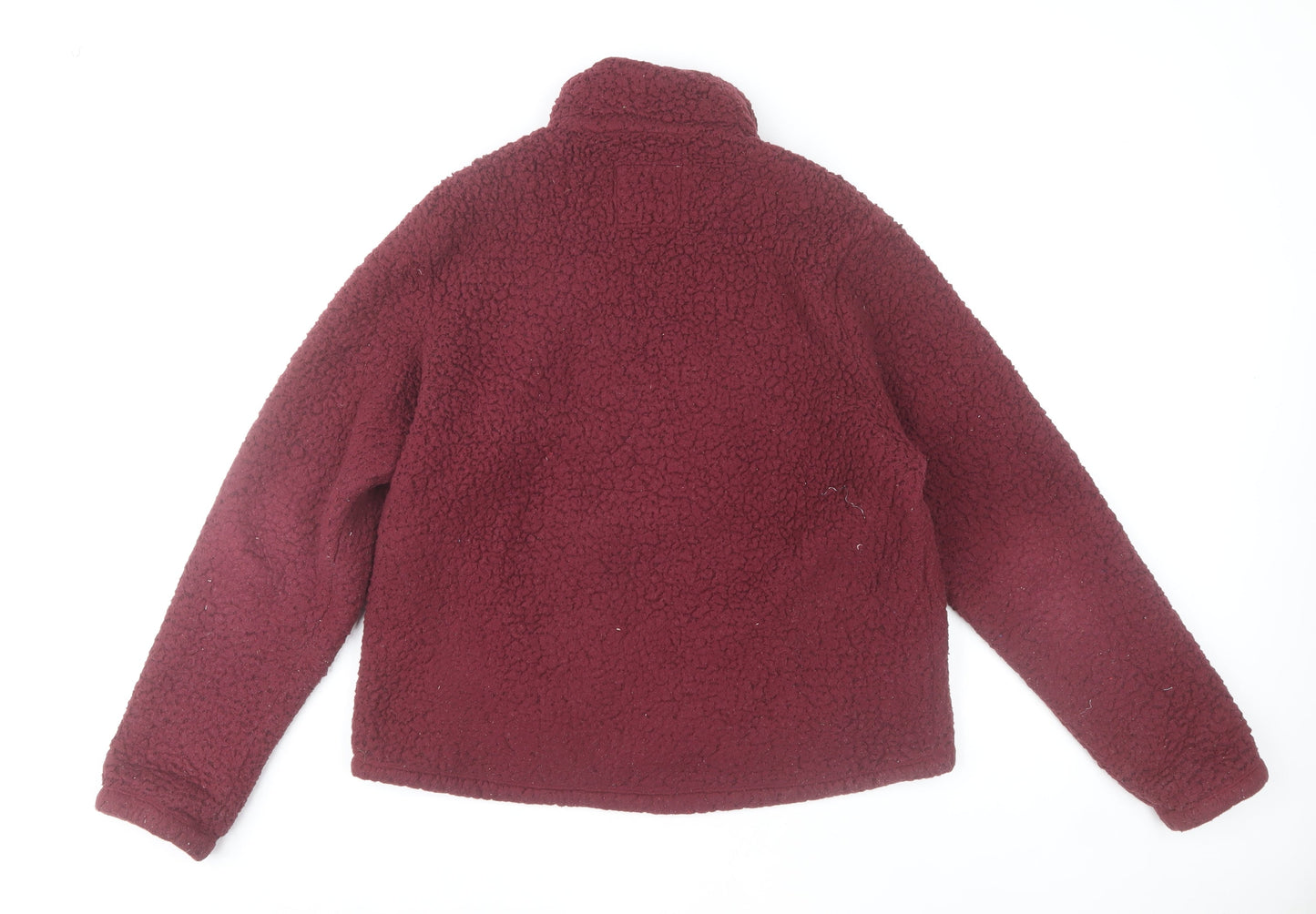 Hollister Women’s Burgundy Fleece Pullover Hoodie M Warm Winter Style