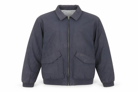 Burton Menswear London Men Blue XL Bomber Jacket Cotton Nylon Zip