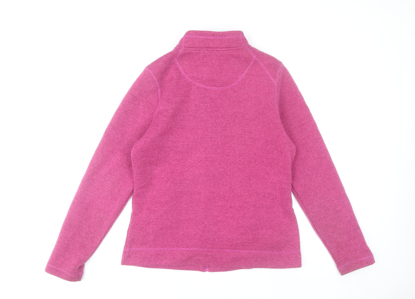 Weird Fish Womens Pink Fleece Full Zip Jacket Size 12