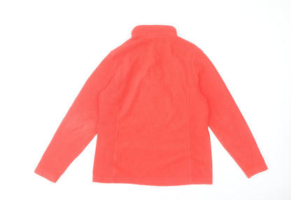 TOG24 Women's Red Fleece 1/4 Zip Pullover Sweatshirt Size 10