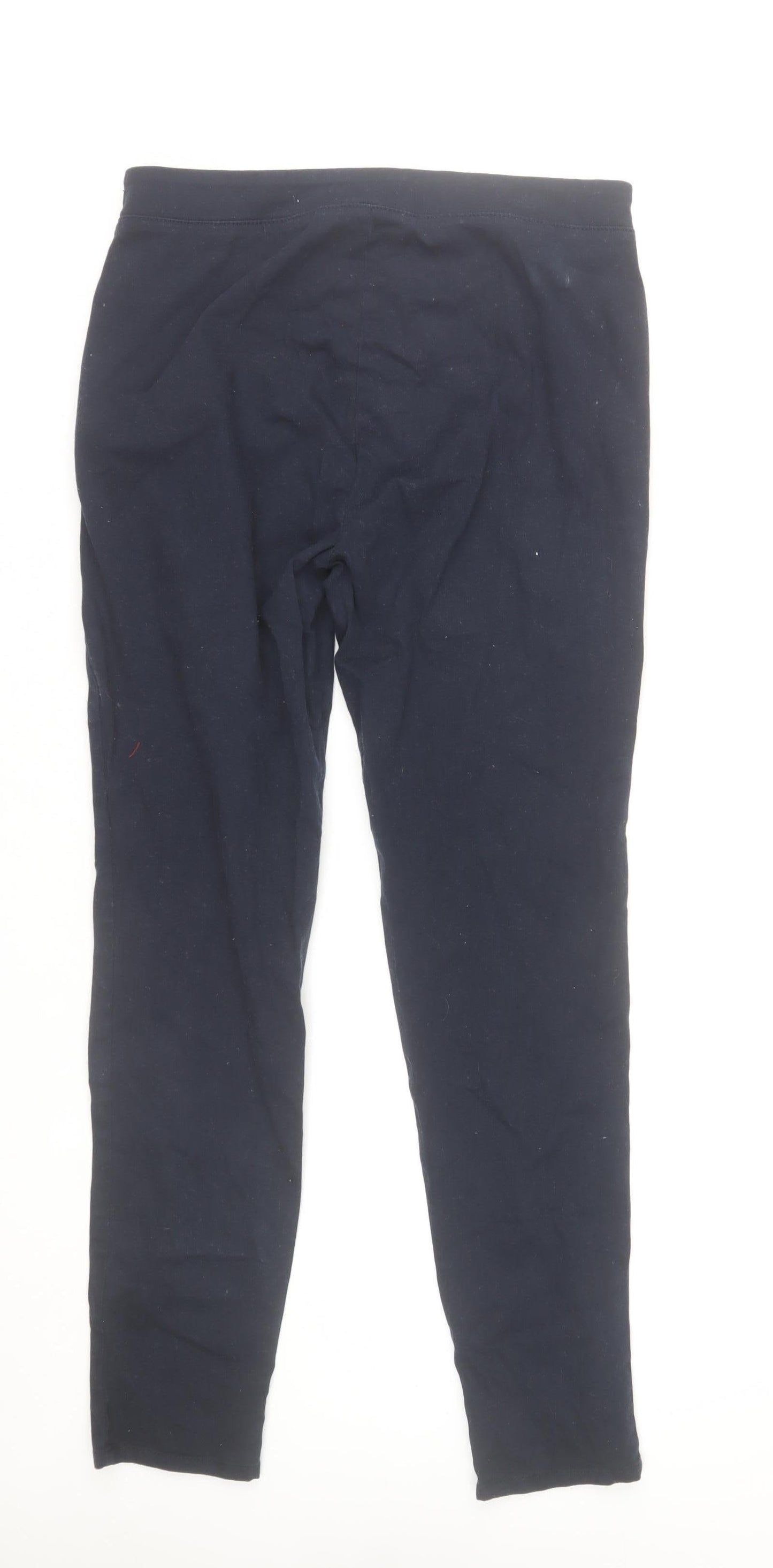 Savida Womens Black Slim Fit Cotton Stretch Leggings Size 12