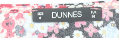 Dunnes Women’s Multicoloured Floral Wrap Midi Dress Size 8