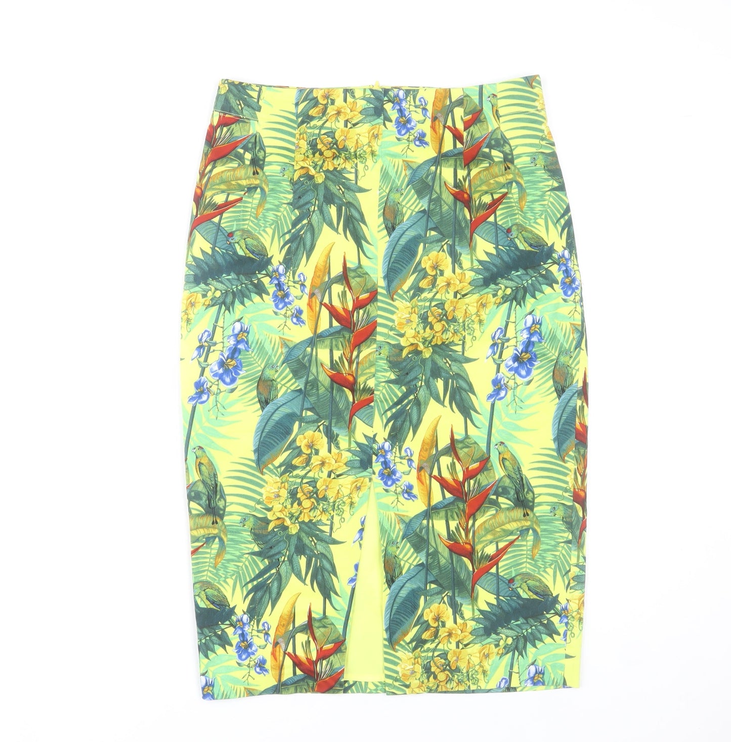 Oasis Women’s Multicoloured Floral Pencil Skirt Size 10 Cotton