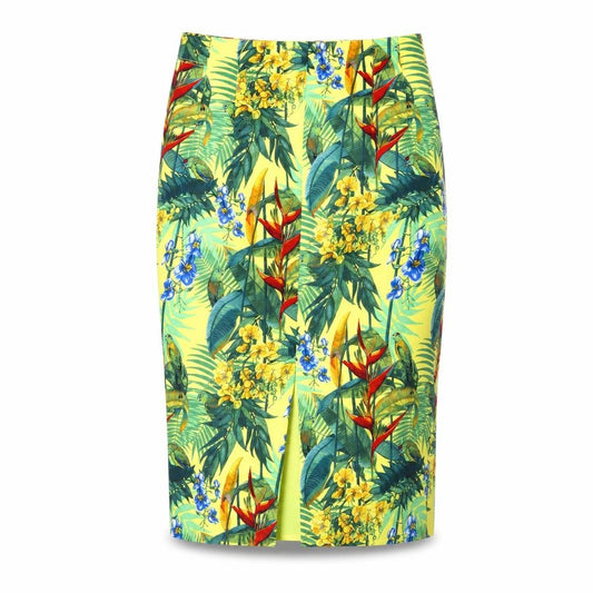 Oasis Women’s Multicoloured Floral Pencil Skirt Size 10 Cotton