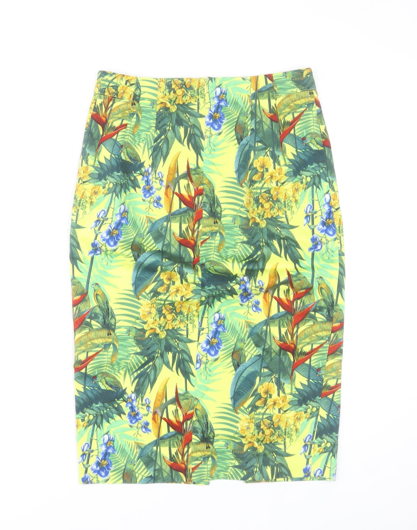 Oasis Women’s Multicoloured Floral Pencil Skirt Size 10 Cotton