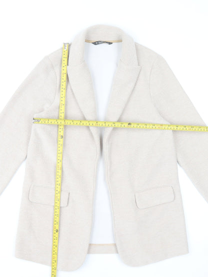 Dunnes Stores Women’s Beige Blazer Jacket Size S Classic Mid-Length