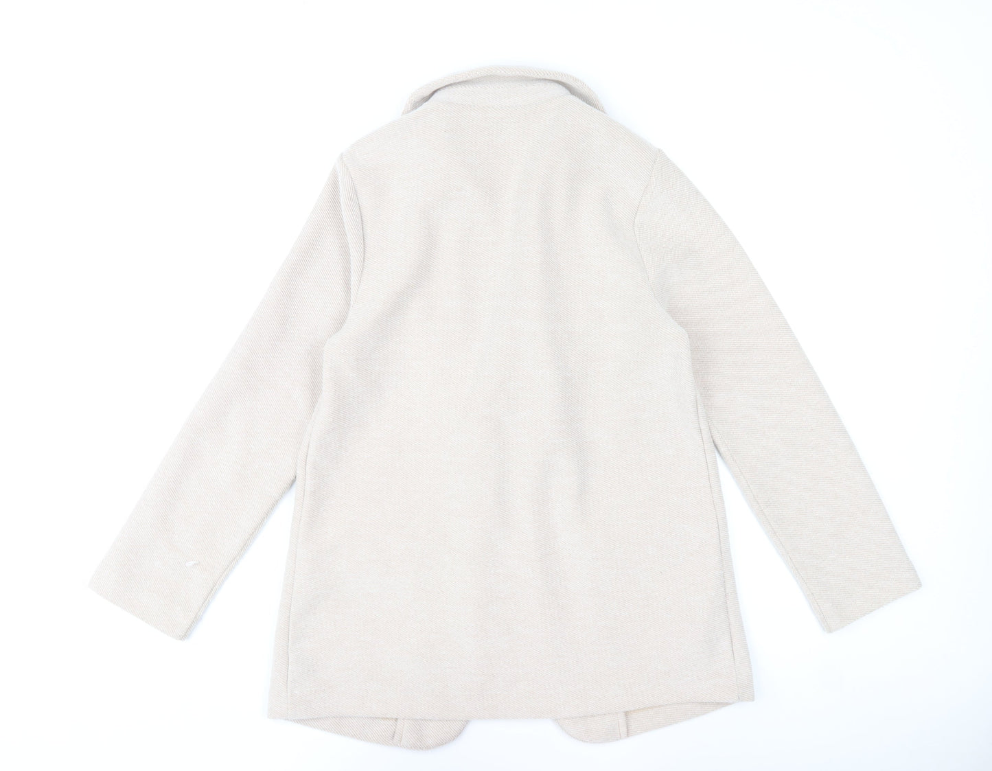 Dunnes Stores Women’s Beige Blazer Jacket Size S Classic Mid-Length