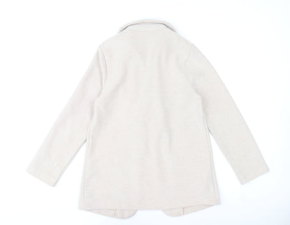 Dunnes Stores Women’s Beige Blazer Jacket Size S Classic Mid-Length