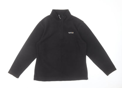 Regatta Great Outdoors Women's Black Fleece Pullover Sweatshirt Size 12