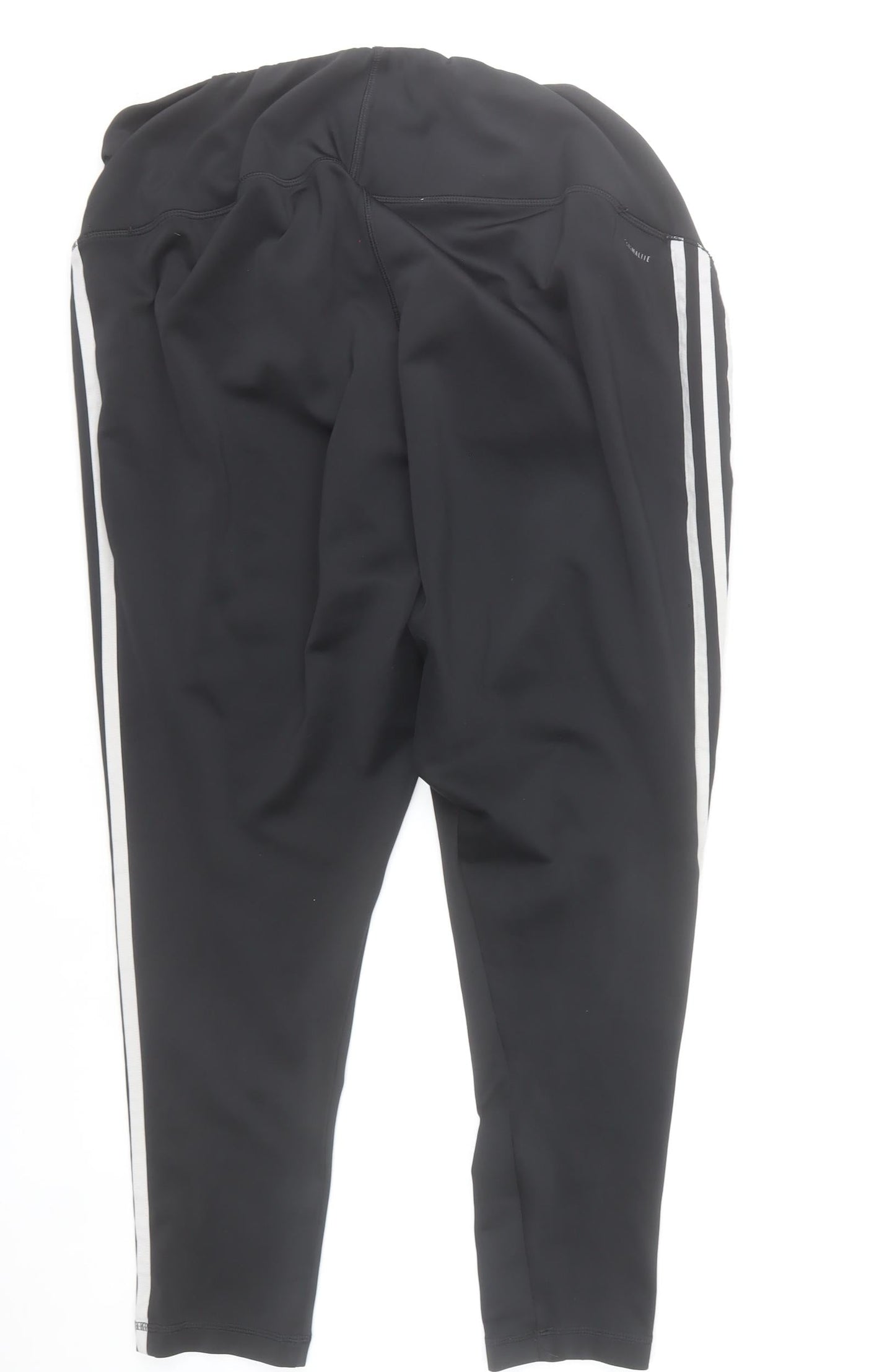 Adidas Women's Black 3XL Climalite Cropped Leggings with Side Stripes