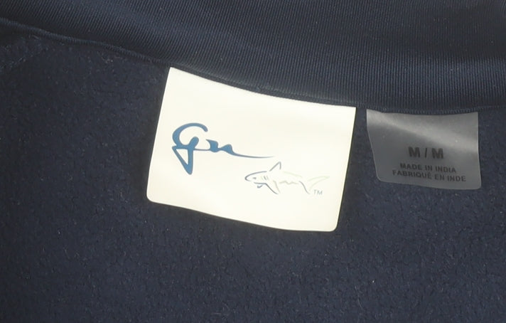 Greg Norman Womens Blue Soft Shell Fleece Jacket M Full Zip Outdoor